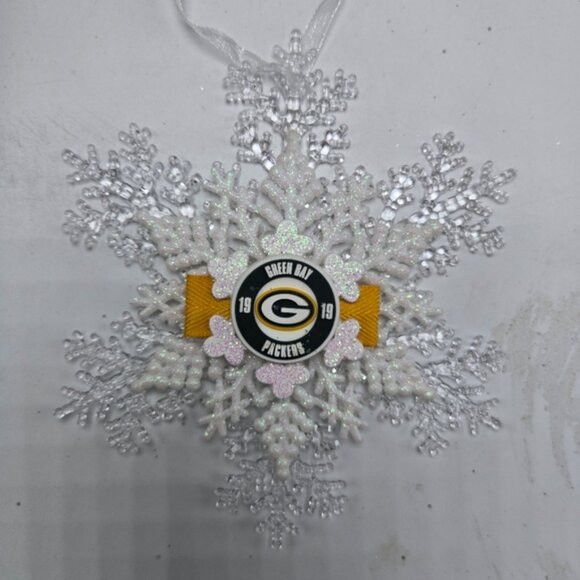 NWT Green Bay Packers Ornament NFL Football Christmas Holiday Decor OOAK - Picture 2 of 4
